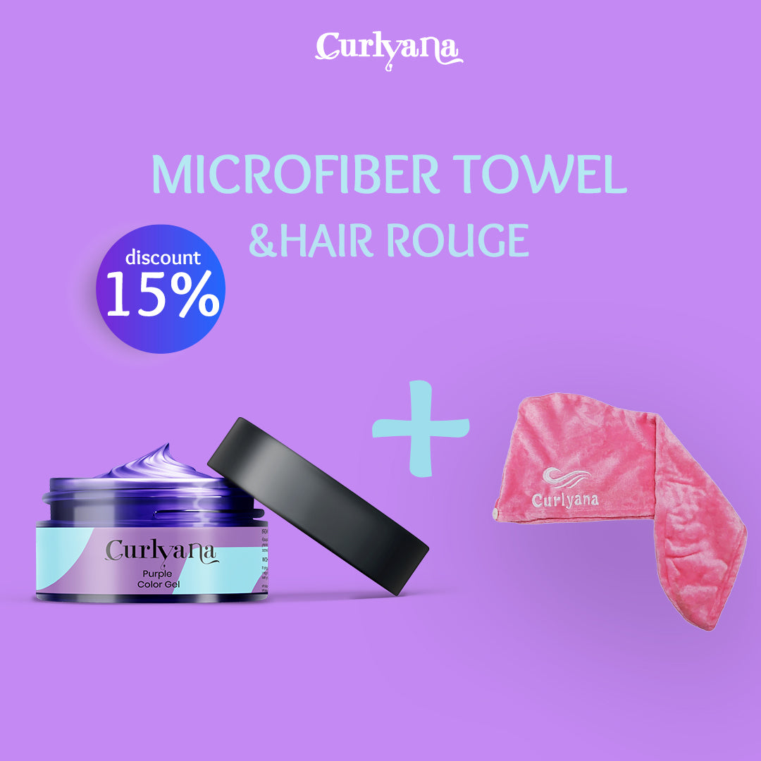 Blue hair rouge & towel Bundle