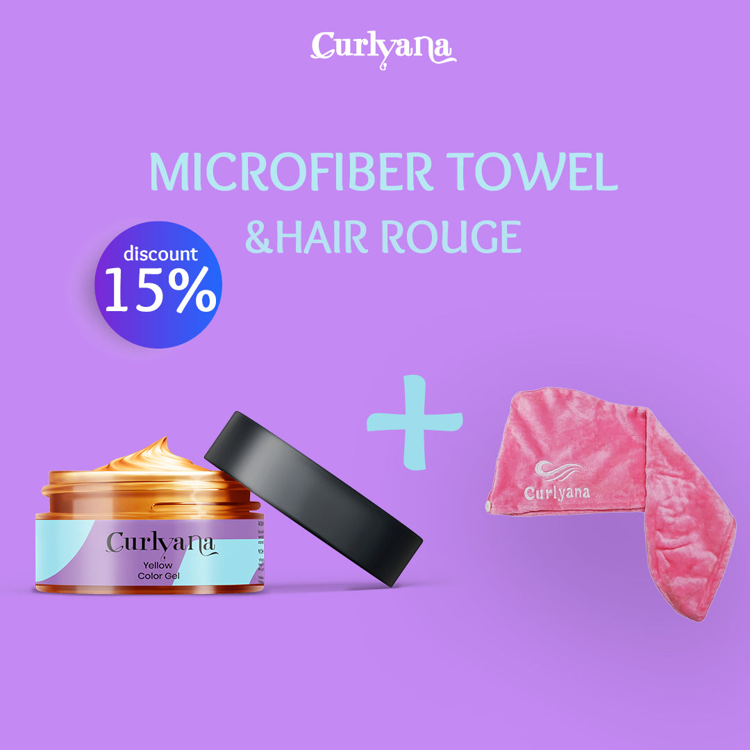 Yellow hair rouge & towel Bundle