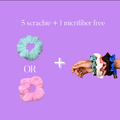 5 scrachie satin + 1 micrifiber free